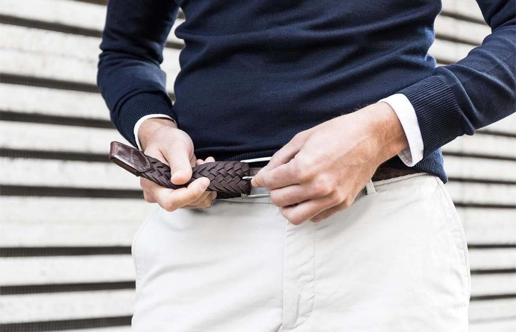 Highbuckle riem zonder gaatjes met modern tandjes-systeem voor flexibele en nauwkeurige pasvorm